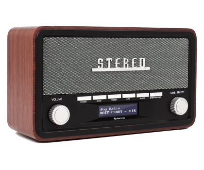 Radio i budzik Denver Radio retro DAB+/FM Denver DAB-18 dark wood